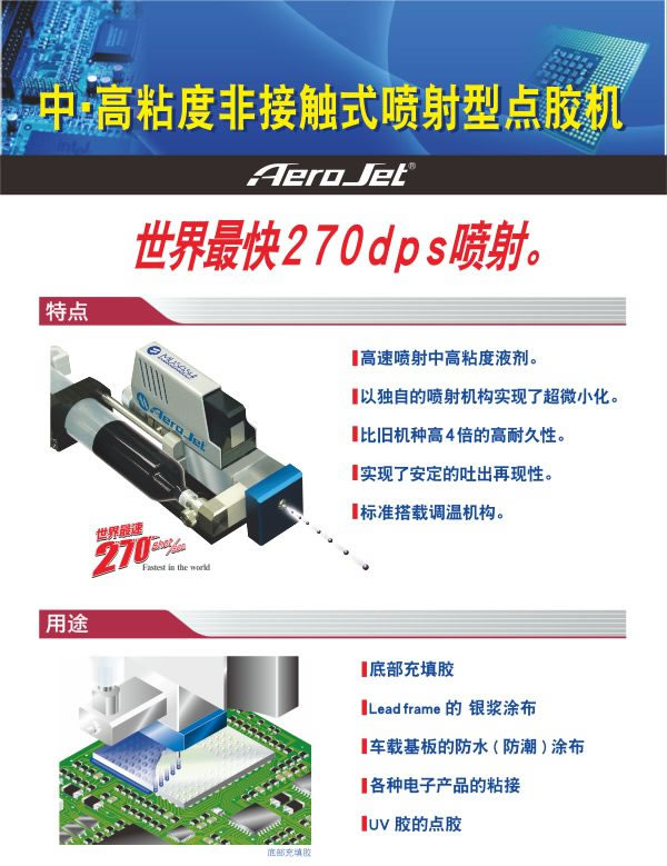 中高粘度喷射武藏点胶机aerojet